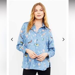 🚺 Pietro Brunelli blue singing bird tunic